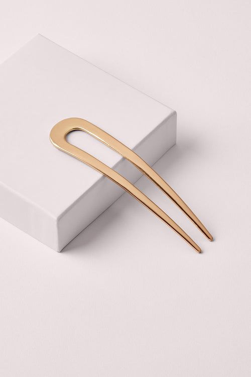 Celeste Pearl & Gold Hair Pin Set
